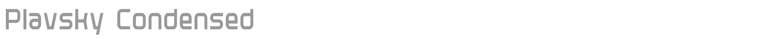 Plavsky font preview